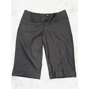 The Limited Black Collection Drew Fit Bermuda Walking Short  Cuffed Size 0, #153